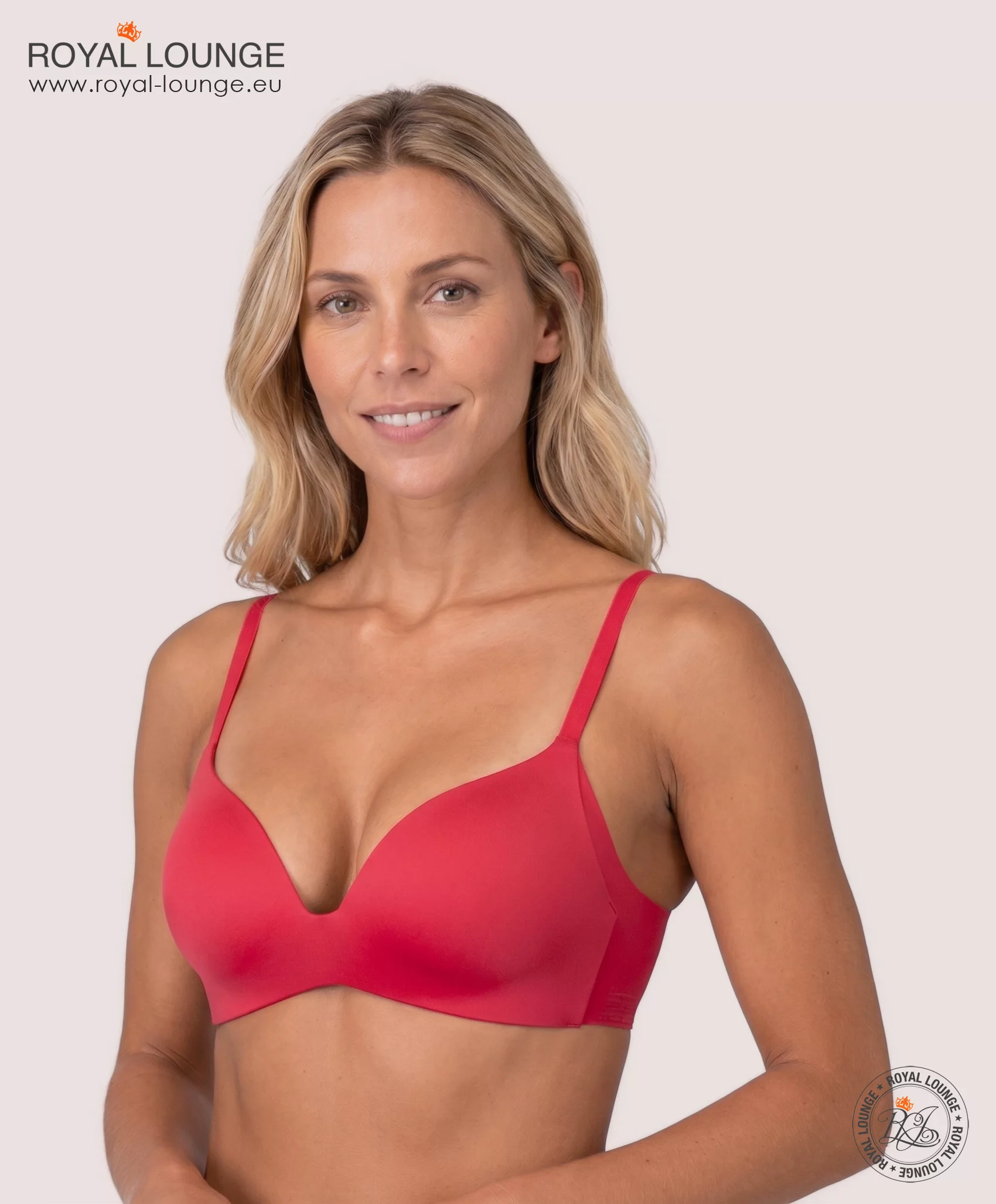 Sujetador Royal Delite Lounge, color rojo escarlata