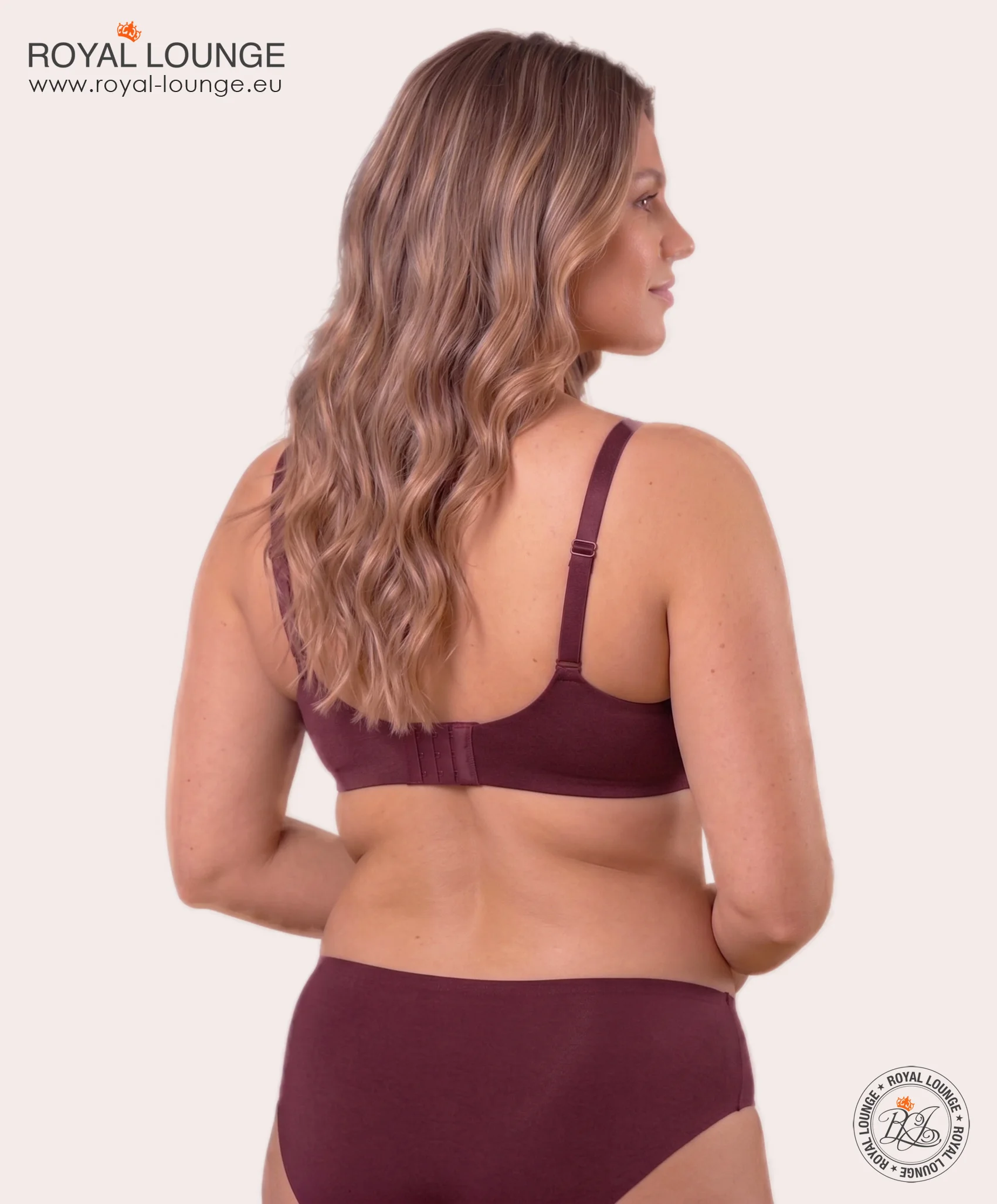 Royal Fit T-Shirt-BH, Farbe Bordeaux