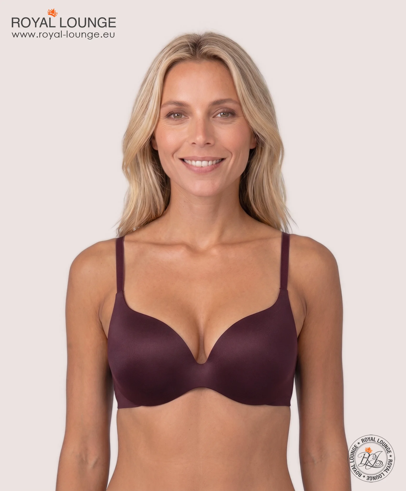 Royal Fit T-Shirt-BH, Farbe Bordeaux