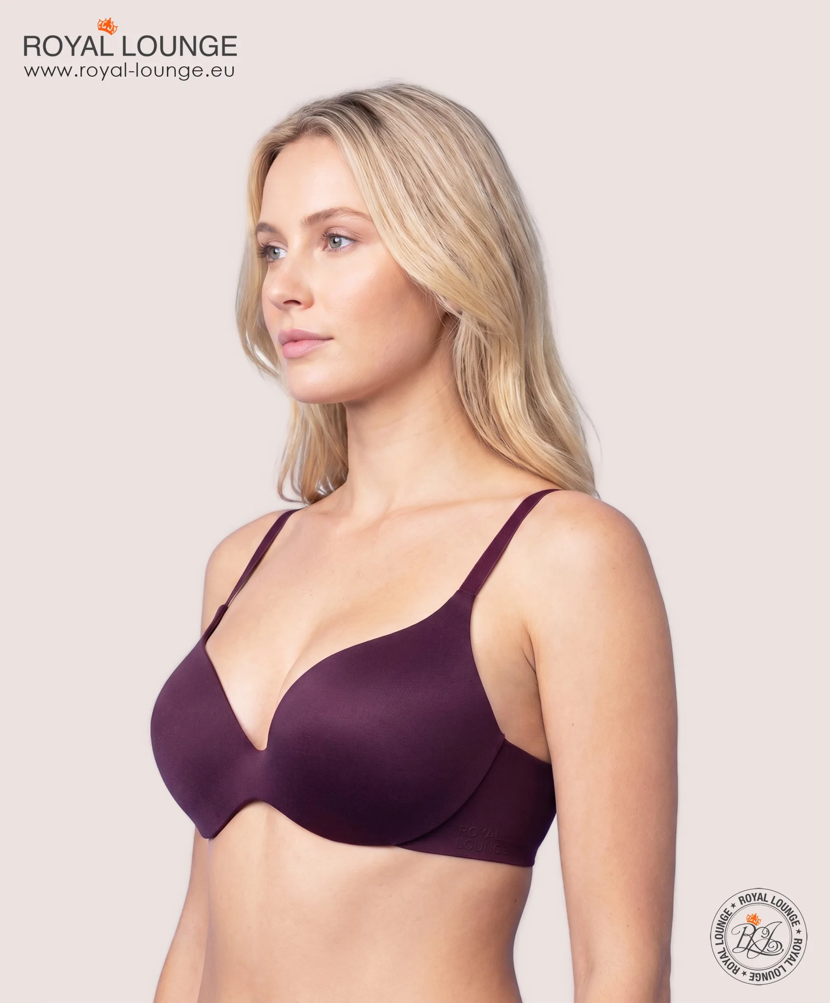 Royal Fit T-Shirt-BH, Farbe Bordeaux